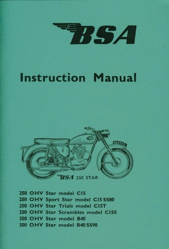 Manuel bsa c15 b40 - b40, c15t
