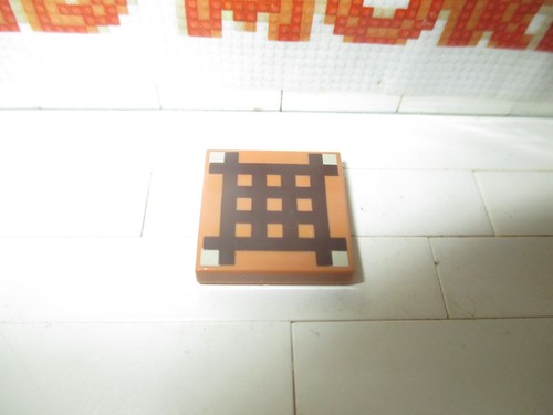 Lego tile 2x2 dark brown - tile,
