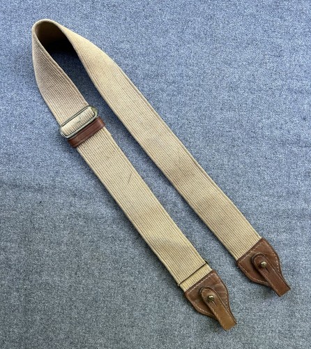 Sangle ancienne cuir tissu - ancienne,