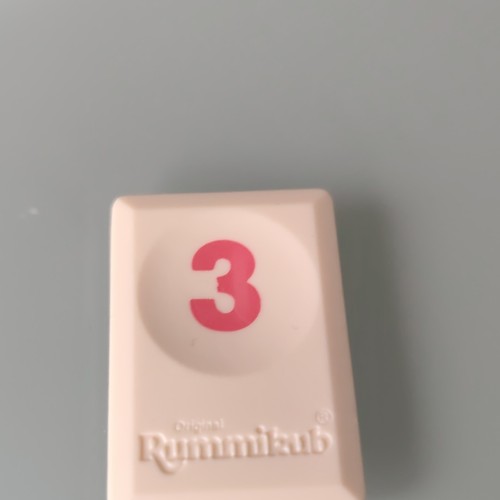 Tuile chiffre rouge rummikub - 3,