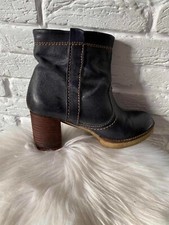 Airstep Gray Leather Italian Heel Zip Boots EU 37 US7