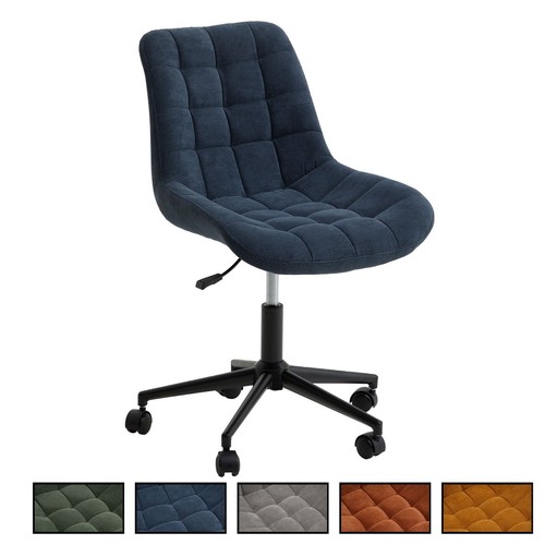 Chaise bureau velours - chaise,
