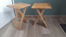  2 Roger Tallon Stool Adrian Reed Folding Stool Beech Wood