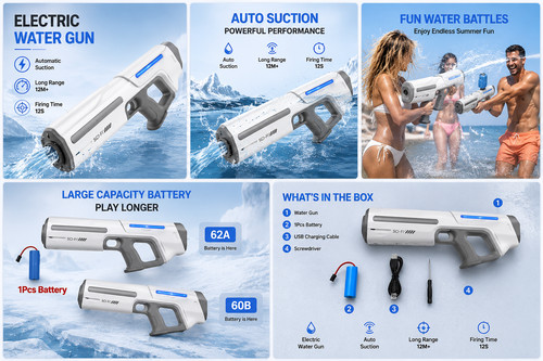 Pistolet eau électrique - pistolet, à