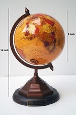 Carte globe jaune style