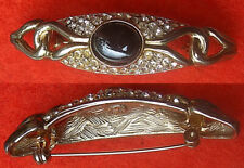 vintage BROCHE BARRETTE strass