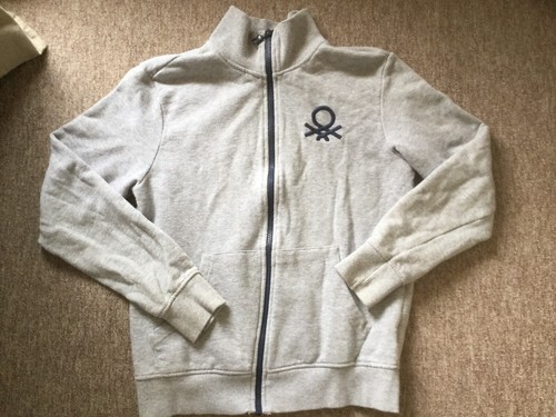 Benetton gilet zippé gris - benetton:,