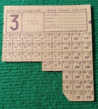 TICKET RATIONNEMENT - ARTICLES