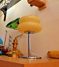 Lampe en verre Crème - socle