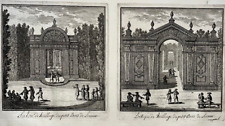 Portico lattice small wood seals engraving pearl hautes of seine xvii°
