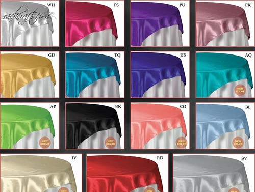 Round square silky satin - round,
