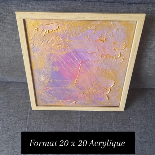 Art mural abstrait acrylique