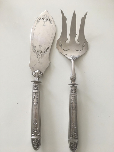 Superbe paire couverts servir - paire,