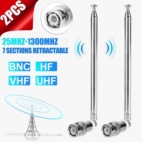 Antenne télescopique bnc - télescopique,