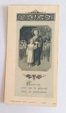 Ancienne image pieuse Souvenir