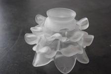 tulipe  florale pâte de verre lustre lampe applique