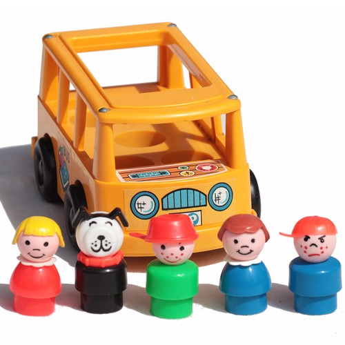 Mini bus scolaire jaune - , fisher