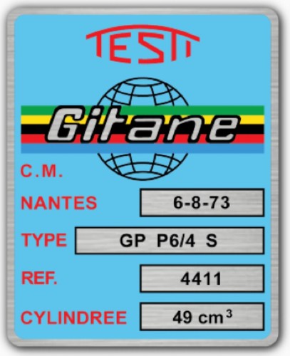 Autocollant gitane testi - autocollant,