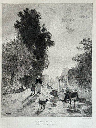 Troyon courtry gravure eau - gravure,