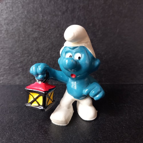 Figurine schtroumpf lanterne - schtroumpf,