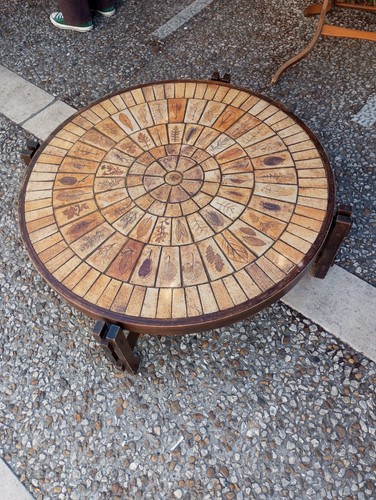 Roger capron table basse ronde - capron,