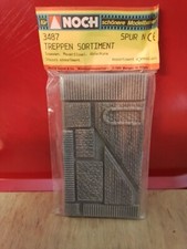 NOCH N. REF 3487. ACCESSOIRES DECOR DIORAMA. ASSORTIMENT D’ESCALIER. BLISTER