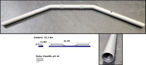 Guidon acier type origine - guidon,