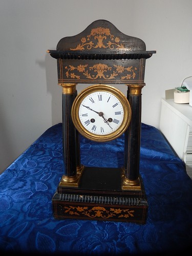 Ancienne pendule portique - ,