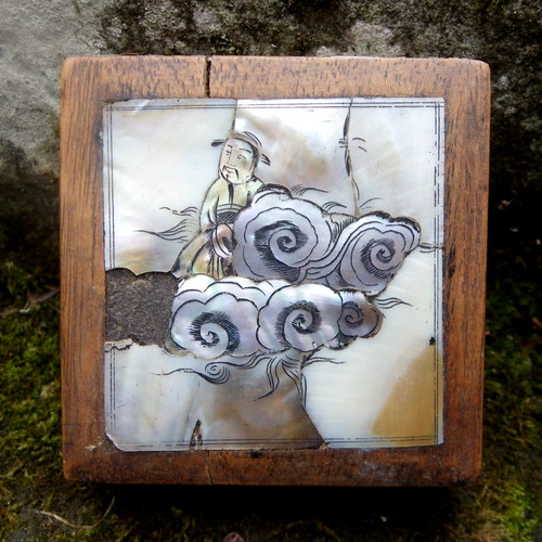 Ancienne boîte bois - boÎte, en