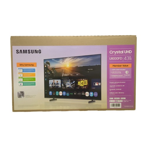 Samsung 43in crystal uhd - 4k,