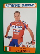 CYCLISME carte cycliste SAURO GALLORINI équipe SCRIGNO GAERNE 1997