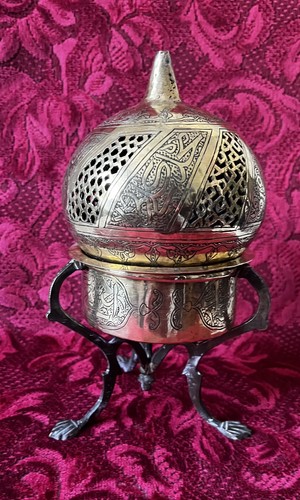 Ancien grand brûle encens - ancien, brûle-encens