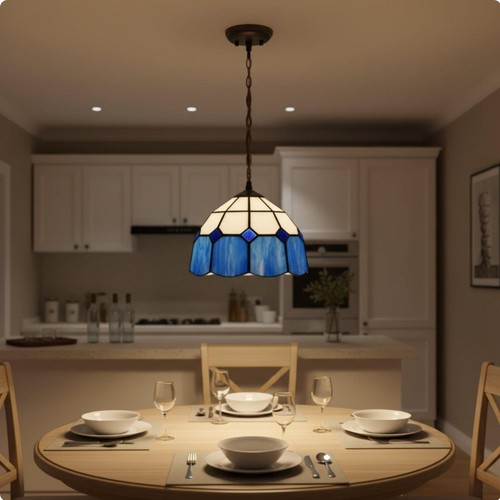 Abat jour vitrail style - en,