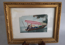 Peinture sur soie  cadre