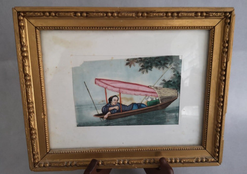 Peinture sur soie cadre - sur,