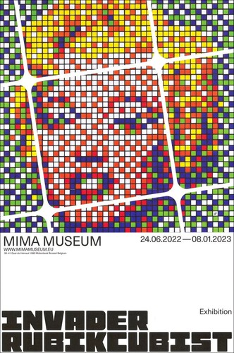 Affiche rubikcubist invader - -,