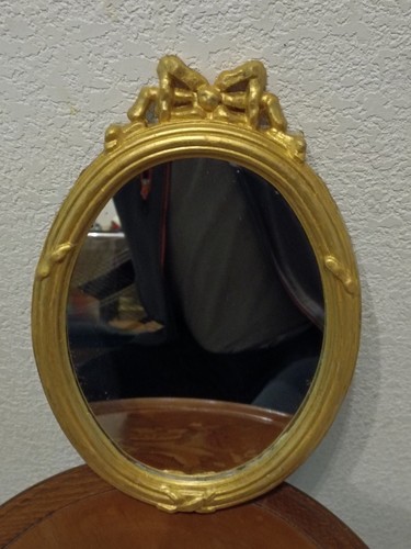 Miroir ancien doré style - miroir,