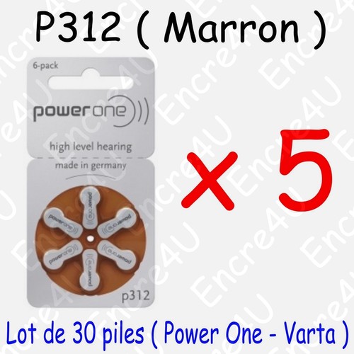 Piles auditives marron - piles,