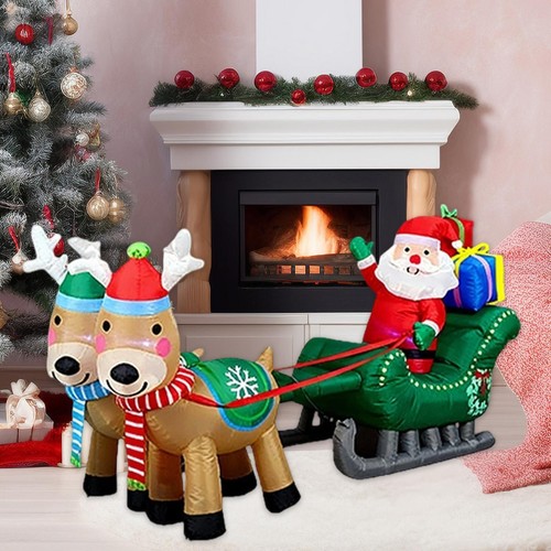 Adorable père noël gonflable - noël,