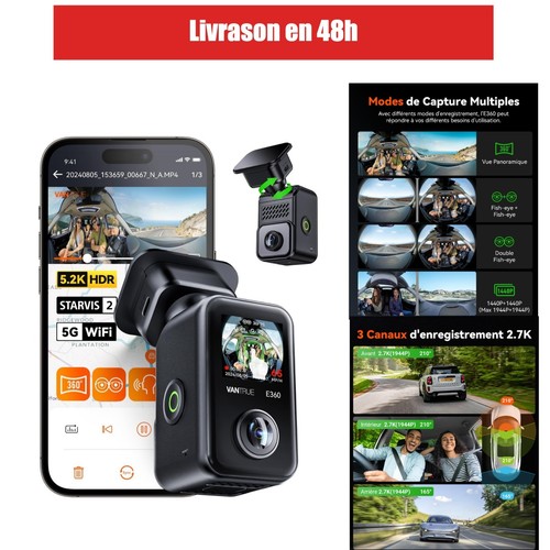 Vantrue e360 dashcam - vantrue, voiture