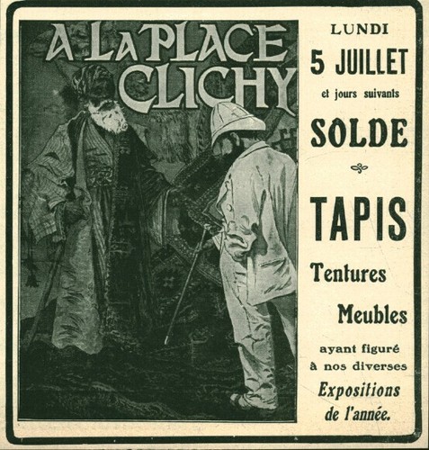 Publicité ancienne tapis