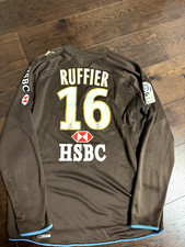 Monaco jersey stock pro match worn issued porte ruffier 16 goalkeeper shirt