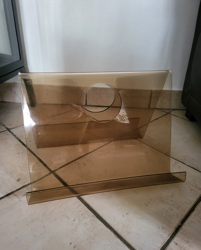 Porte revue plexiglas fumé - revue,