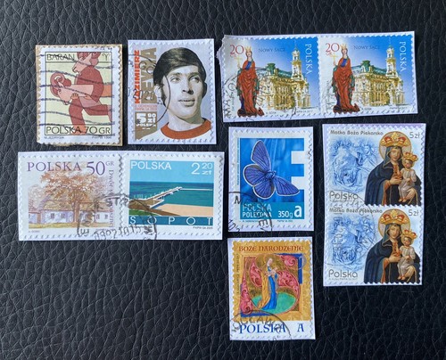 Lot timbres de pologne - de,