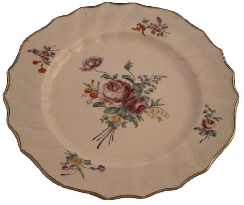 Assiette florale porcelaine - assiette,