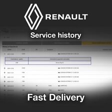 Renault Service History Records (Service Report)