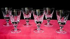 SAINT LOUIS JERSEY 6 WINE GLASSES WINE GLASSES CRYSTAL CUT LINER FRANCE B
