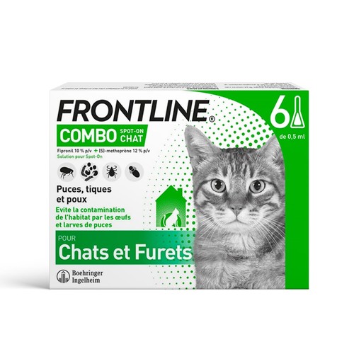 Combo antiparasitaire chat - combo,