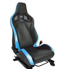 Focus Rs MK2 MK3 Recaro Sportster Cs sur Mesure Noir Nitro & Bleu Siège Housse