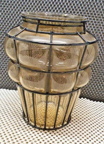 Ancien vase verre - verre, soufflé